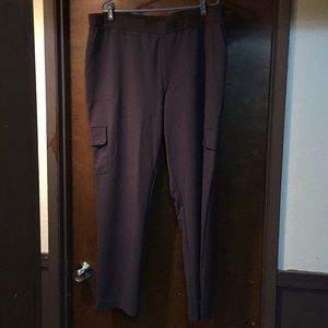 Lisa Rinna Gray Straight Leg XL Dress Slacks
